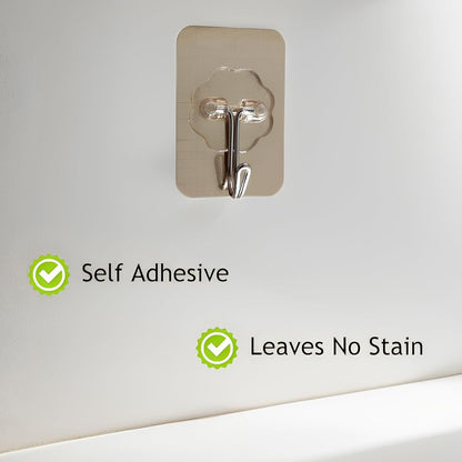 Plastic Adhesive Sticky Waterproof And Oil Proof Wall Hook (5.53.5 Cm)