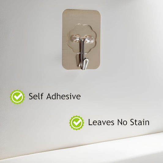 Plastic Adhesive Sticky Waterproof And Oil Proof Wall Hook (5.53.5 Cm)